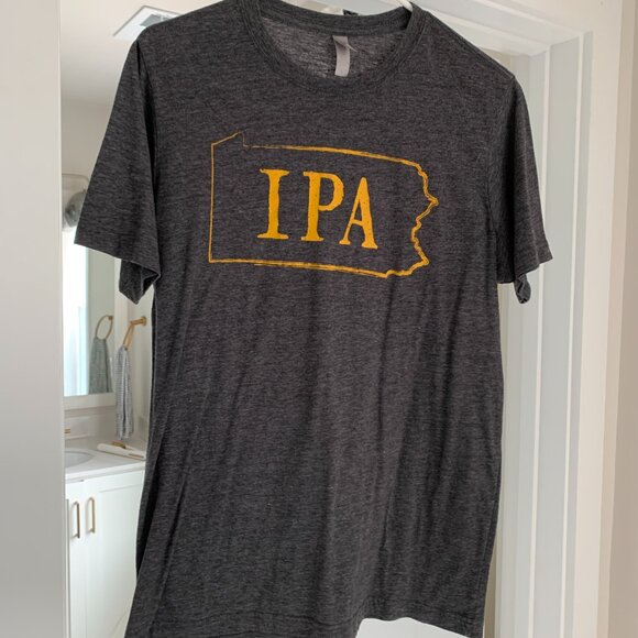 IPA Beer Pennsylvania Map Tee Shirt Size M - Picture 1 of 2